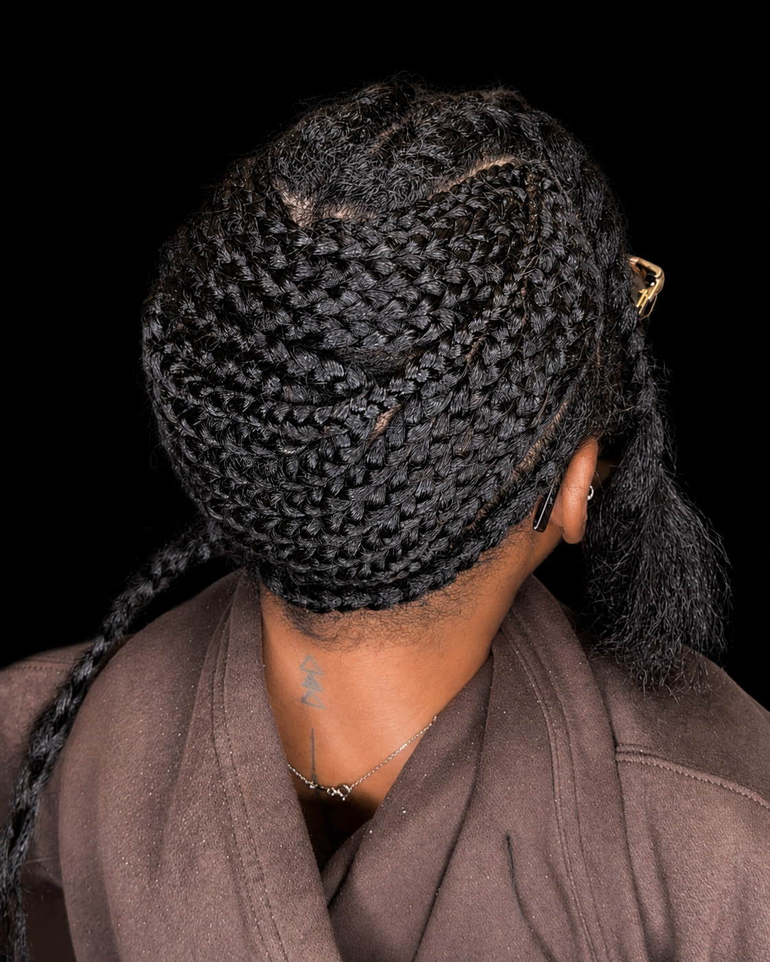 medium knotless with synthetic boho